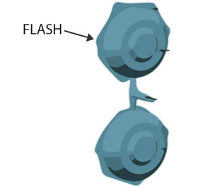 shrink and flash in injection molding