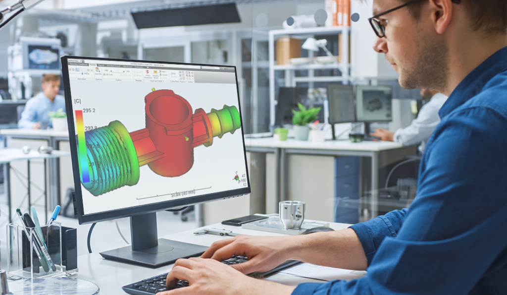 Mold flow analysis software